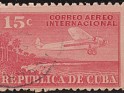Cuba - 1931 - Landscape - 15 C - Multicolor - Cuba, Paisaje, Avion - Scott C06 - Avion and Costa Cuban Landscape - 0